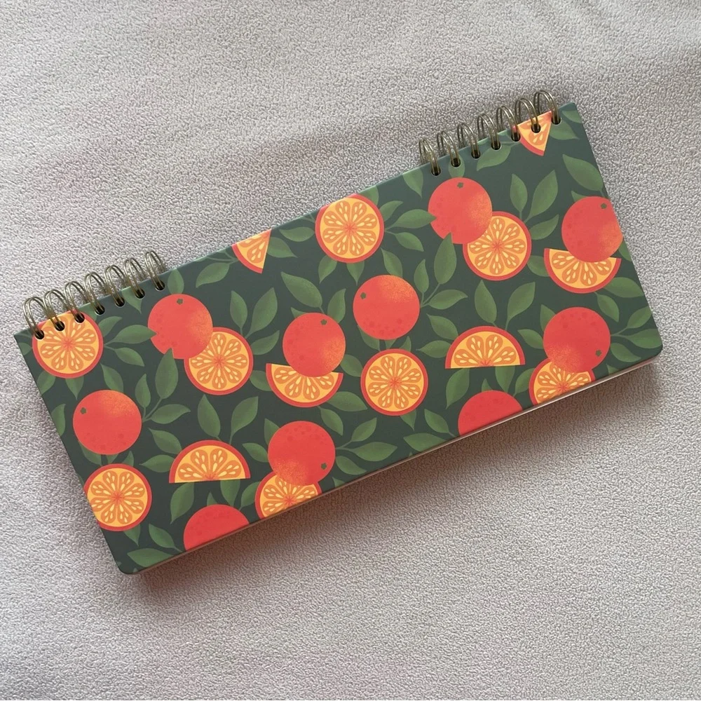 NWOT Citrus Themed Weekly Planner, 2 yrs/104 weeks